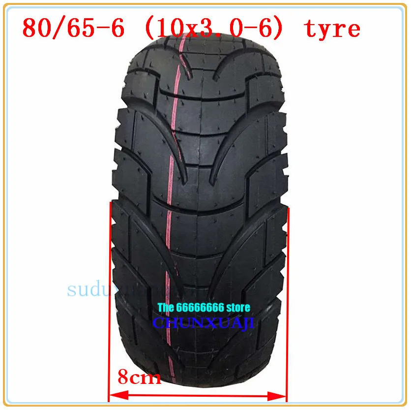 10 дюймовые пневматические шины 80/65 6 для электрического скутера E Bike 10x3.0