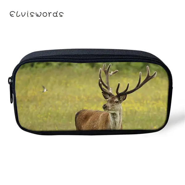 CDWX3854K Детский рюкзак ELVISWORDS из 3 предметов, школьные сумки с цветочным рисунком оленя, каваи, рюкзак для студентов/сумки с откидным клапаном/пеналы для ручек - Цвет: CDWX3854K