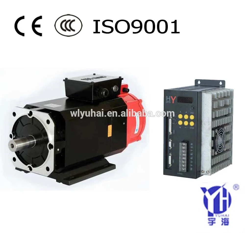 high speed 2.2KW 3.7KW 5.5KW 7.5KW 6000rpm asynchronous spindle servo motor