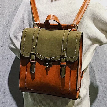 

High Quality Youth PU Leather Backpac for Teenagers Girls School Backpack Women Backpack Travel Bag Children Female Shoulder Bag