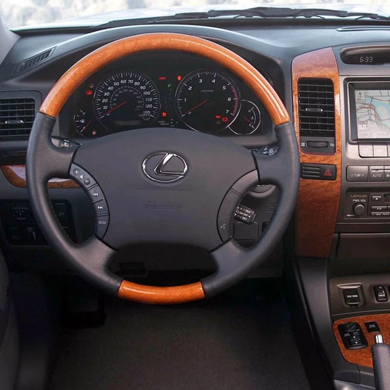 Оплётка для руля крышка Lexus GX 470 2004 Кожаная оплетка руля|Чехлы на руль| |