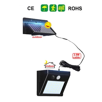 

1/4pcs Solar Powered Lamps 30 LED Waterproof IP65 Sense Light Infrared Sensors Lamp Outdoor Fence Garden Lighting Pathway Wall i