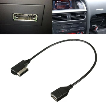 

1 * USB Music Interface AMI MMI AUX Cable For A3 A4 A5 A6 A7 A8 Q5 Q7 R8 Plug And Play Car Electronics