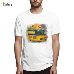 2019 Новое поступление Айтон Сенна Формула 1 гоночный автомобиль F1 футболка для мальчиков Забавные Дизайн для мальчика натуральный хлопок