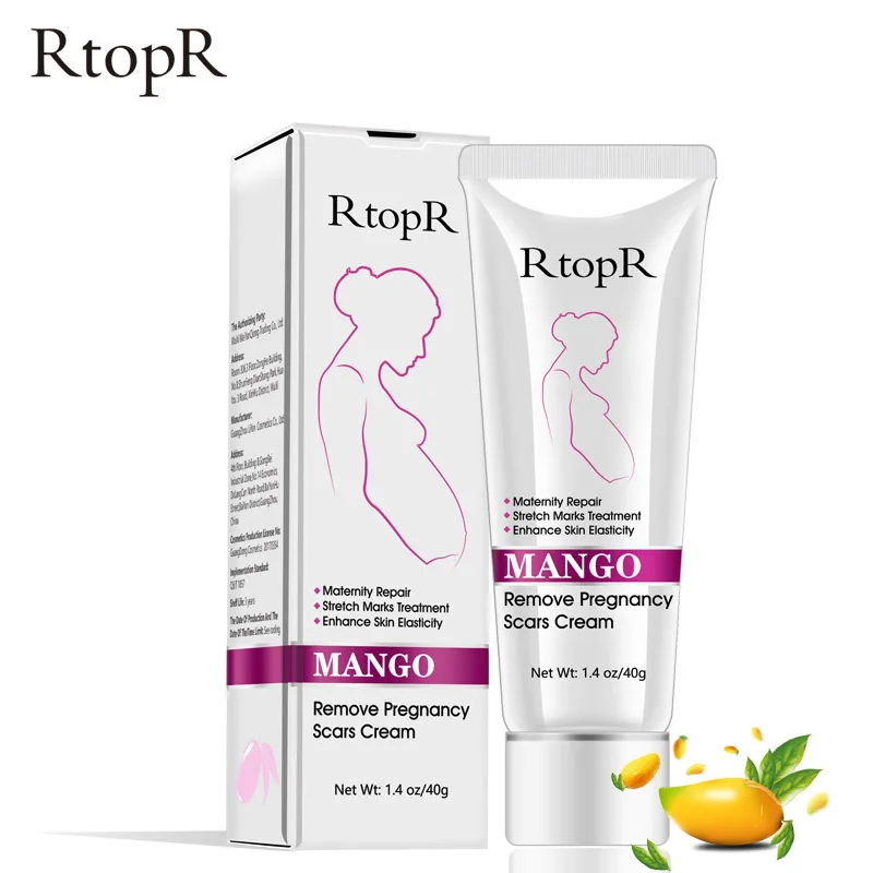 

RtopR 40ml Mango Stretch Marks Remover Cream Eliminate Pregnancy Scars Maternity Repair Anti Winkle Skin Firming Treatment
