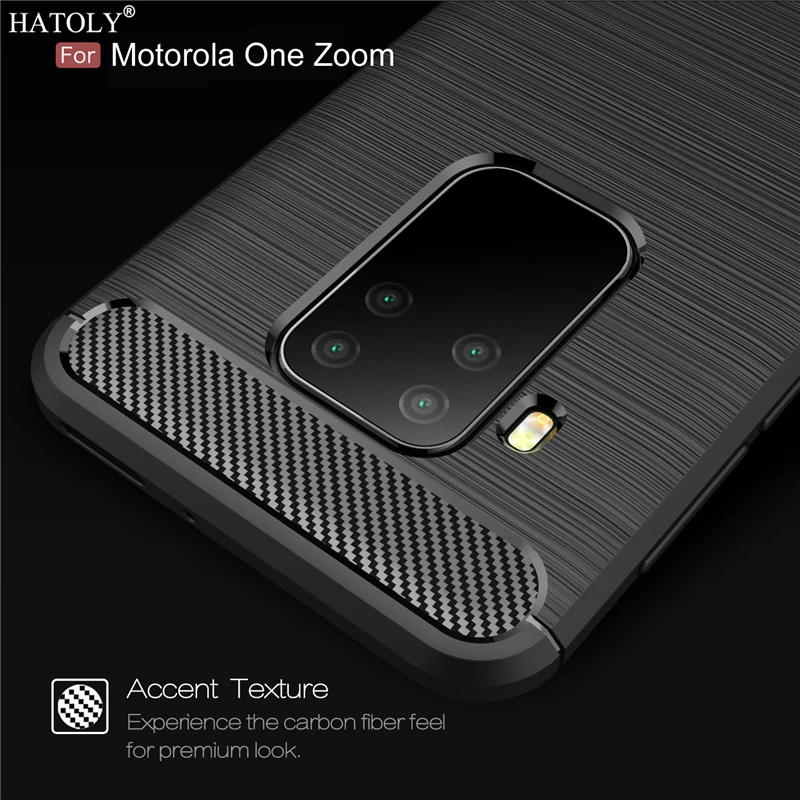 Чехол для Motorola One Zoom противоударный мягкий чехол задней панели Moto Pro телефона из