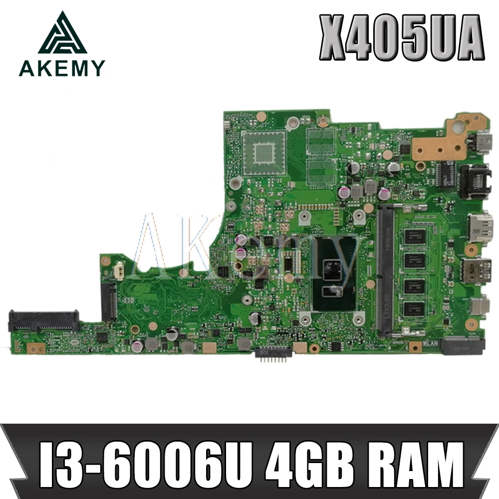  Akemy X405UA For ASUS X405U X405UN X405UR X405URR X405URP X405UQ X405UF Laotop Mainboard X405UA Mot