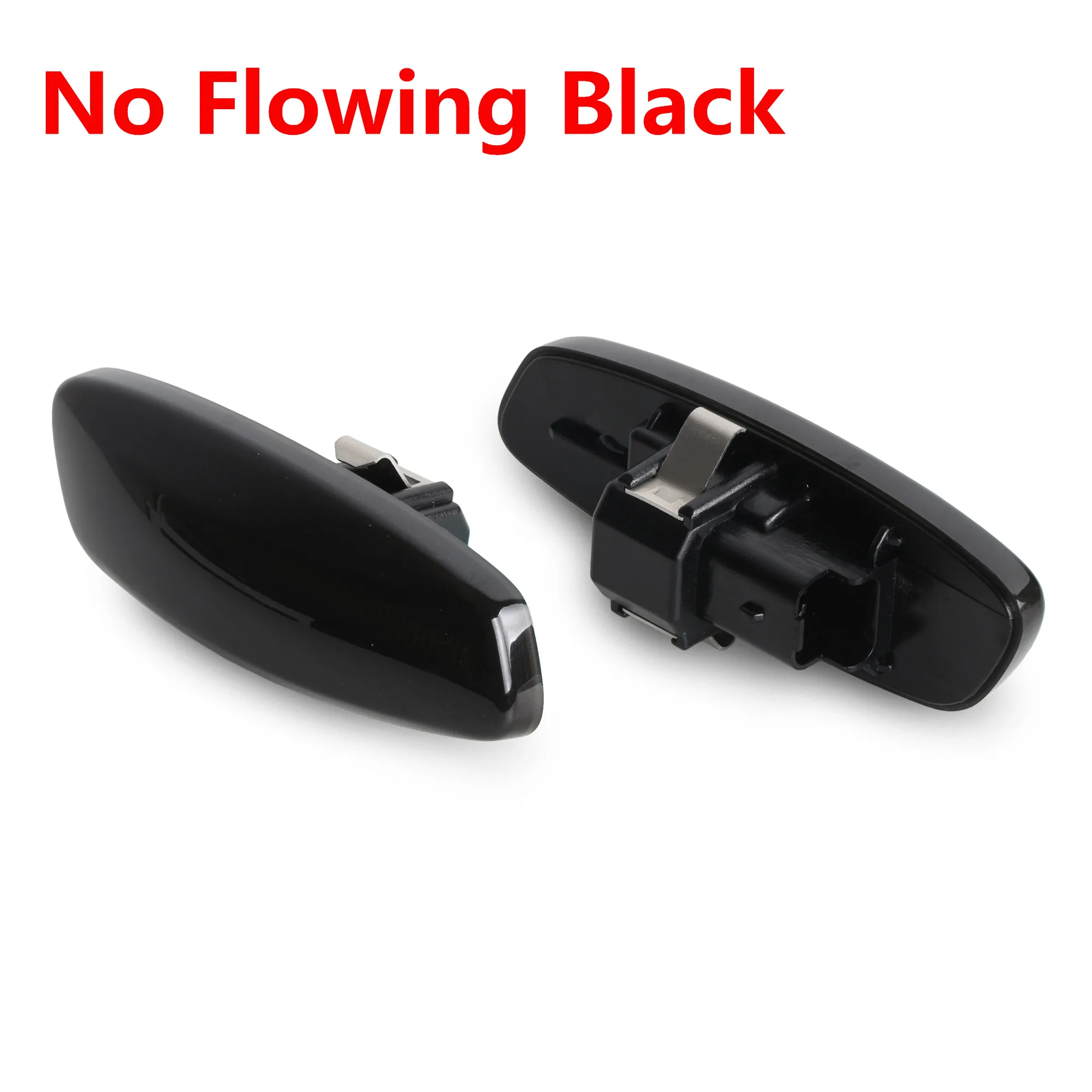 No Flowing Black 2X динамический светодиодные, боковые, габаритные фонари 12V течет поворотов светильник мигалка для Citroen C3 C4 C5 DS3 DS4 для peugeot 207 308 RCZ - Испускаемый цвет: No Flowing Black