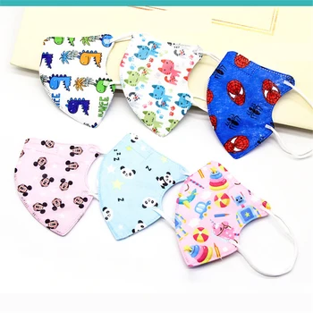 

10 PCS Disney Kid Masks For 3-9Y PM 2.5 3D Mask Mickey Dinosaur Pattern Anti-dust Children Face Mouth Protective Muffle Mask