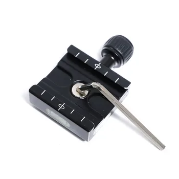 

QR50 Wrench Adapter Quick Release Plate Clamp Black Fixed Clip Mini Camera Ball Head Accessories Tripod Mount Aluminum Alloy