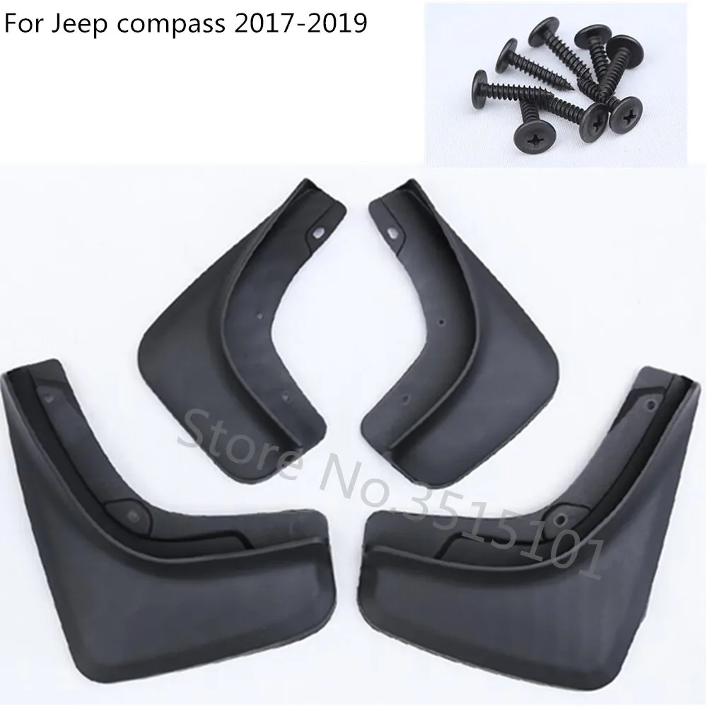 Для Jeep Compass стильные авточехлы пластиковый упор мягкий брызговик защитный щиток брызговик защитная рамка 4 шт