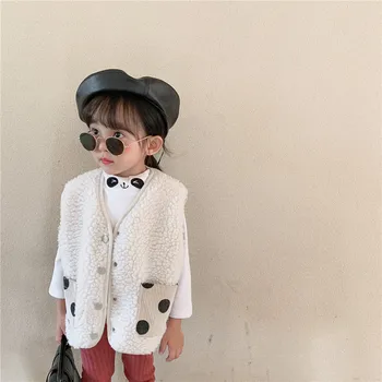 

2020 children's winter vest boys and girls wear corduroy vests on both sides