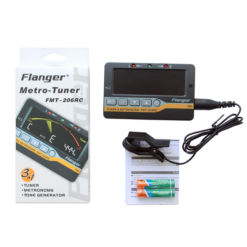 Flanger инструмент тюнер метроном тон генератор 3 в 1 для гитары бас скрипки Гавайские гитары укулеле YA88