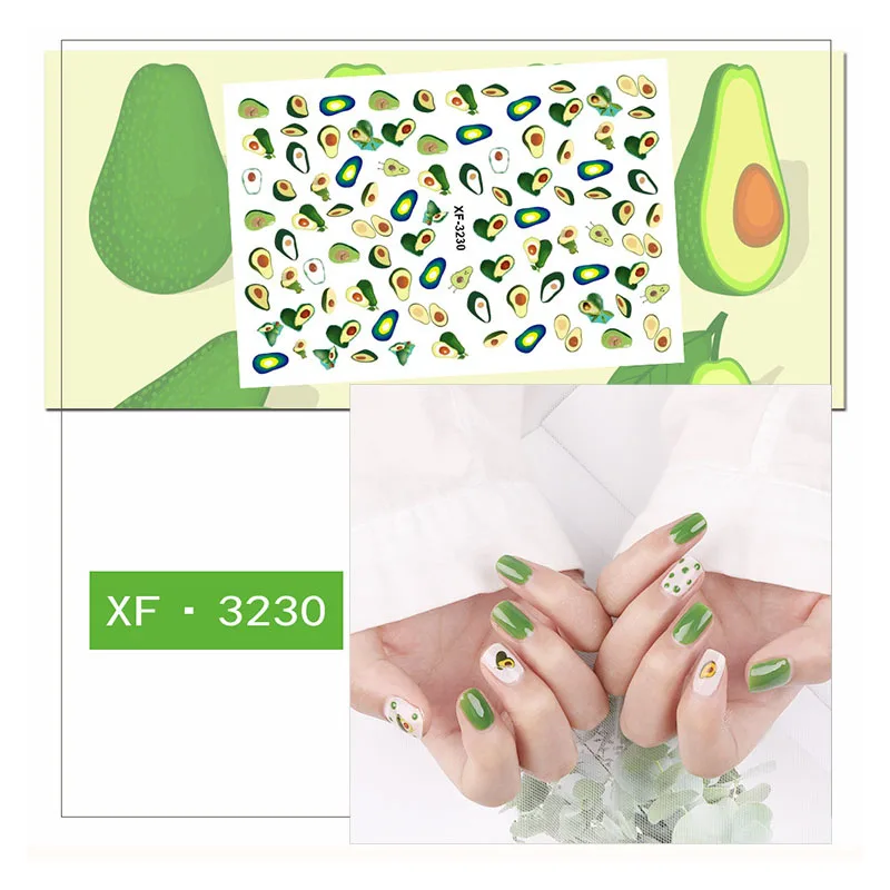 XF3230 FlorVida 1 шт. наклейки с леопардом для дизайна ногтей 3D пантера точечный узор для сексуальных ногтей красоты самоклеющиеся не водные передачи - Цвет: XF3230