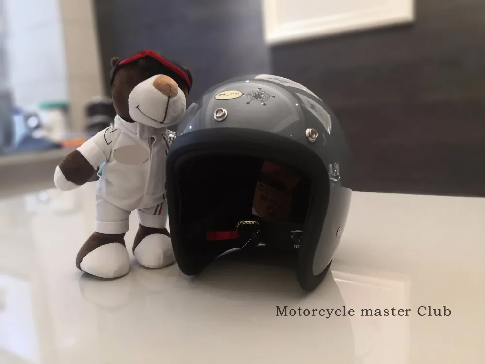 TT& CO Ретро мото rbike moto rcycle шлем casco moto glassfiber винтажный шлем 500TX Половина лица ECE Сертификация брендовый шлем