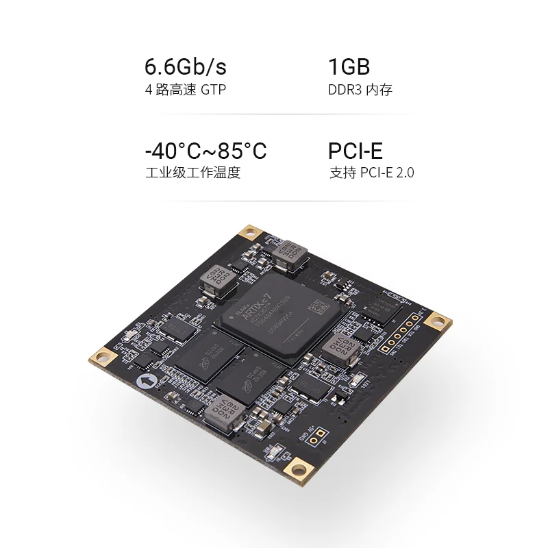 US $150.00 Black and Golden Development of A7 Core Board Artix7 200T100T35T Industrial Ac7a035 Ac7a200 for Alinx Shanxi FPGA