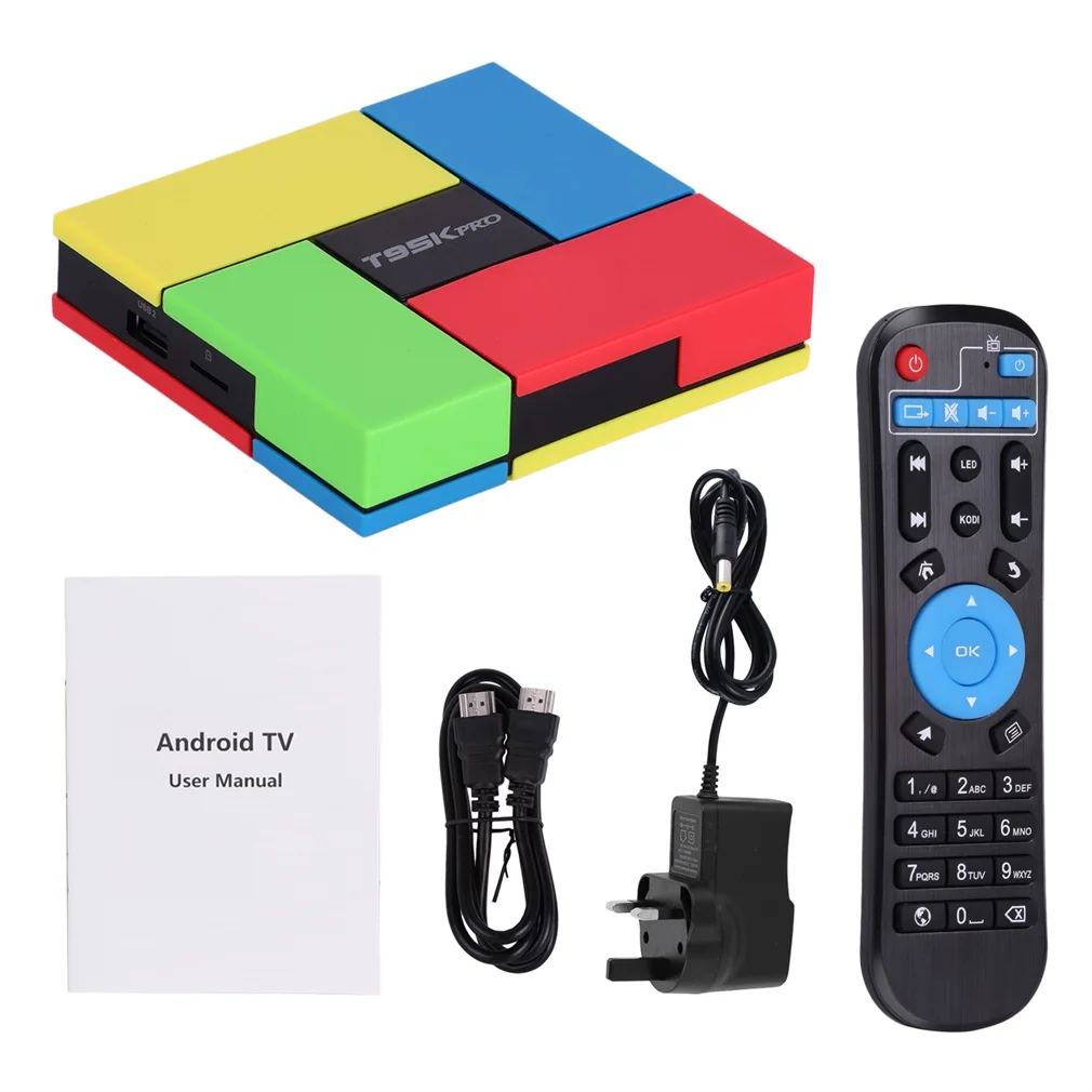 T95KPro Android 6,0 ТВ приставка Восьмиядерный S9122 2 ГГц 2G/16G H.265 4K 3D 2,4G/5G двойной WiFi BT4.0 1000M Giagabit Lan
