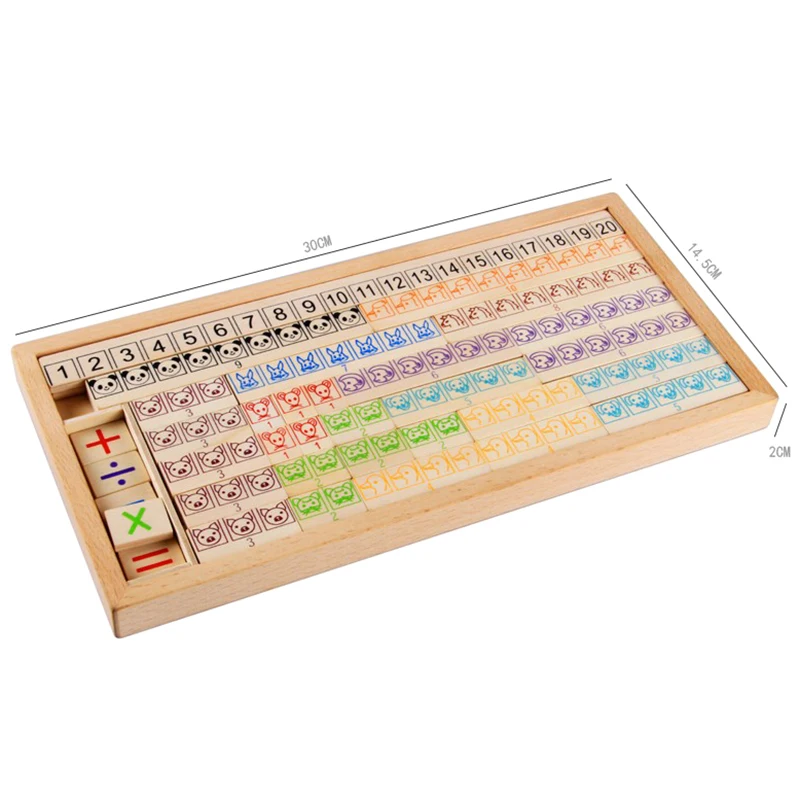 Детские деревянные цифровые игрушки Арифметическое сложение вычитание размножение арифметика бар Математика Раннее Обучение математик
