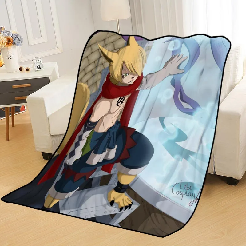 Custom Fairy Tail Blankets for beds throw blanket soft blanket summer blanket anime blanket travel blanket - Цвет: Blanket 6