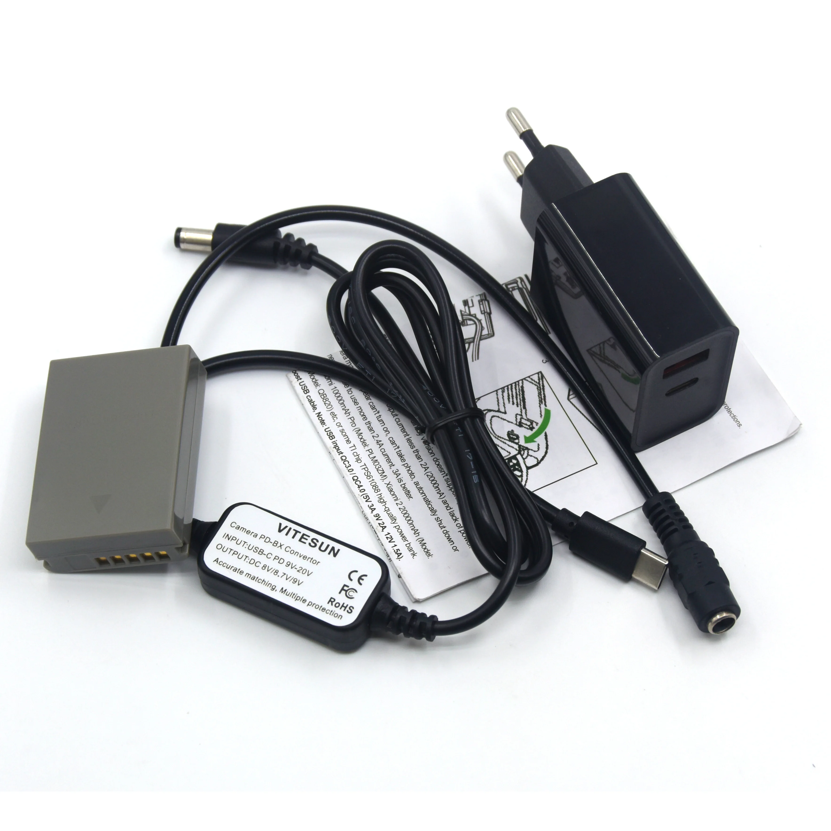Мобильный Внешний аккумулятор USB Type-C кабель 8V + PS-BLN1 BLN-1 BLN1 DC соединитель зарядное