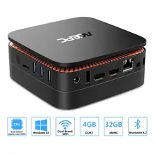Мини-ПК с Windows 10 Мини компьютер Intel Celeron Apollo Lake J3455 8G Оперативная память 128GB SSD HTPC офисный 4K HDMI WiFi USB3.0 мини настольный компьютер