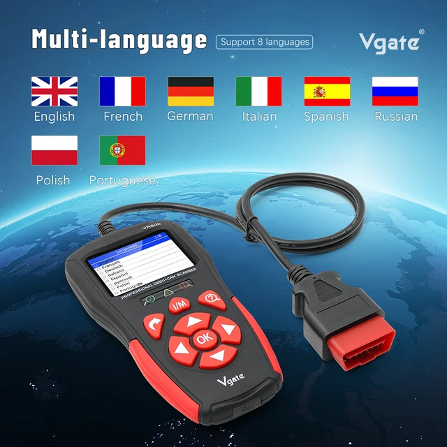 Vgate VR800 Car Code Reader OBD2 Scanner Automotive Scan Tools OBD 2 Diagnostic Auto ODB2 Scanner Tool PK AS500 KW850 ELM327 - Image 3