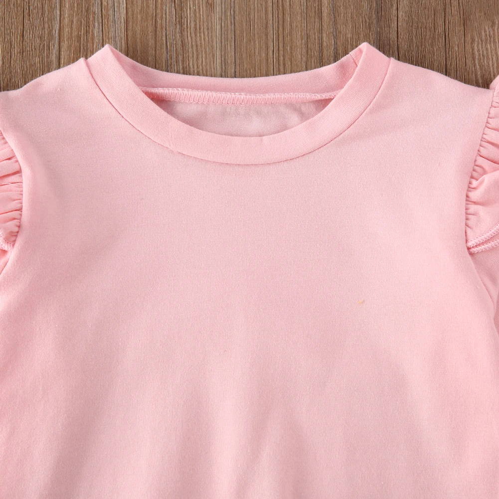 Toddler Girl Clothes Newborn Baby Girl Clothes Fly Sleeve Tops+Leggings Pants+Headband 3Pcs Outfit Tracksuit Size 0-24M