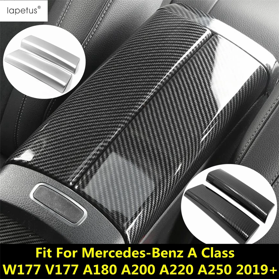 

2pc Central Armrest Storage Box Panel Cover Trim Accessories For Mercedes Benz A Class W177 V177 A180 A200 A220 A250 2019 - 2023