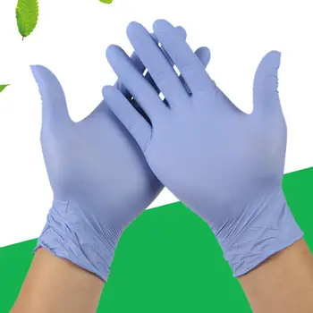 

100Pcs Unisex Disposable Housework Cleaning Mechanic Protective Nitrile Gloves Protective gloves against bacterial