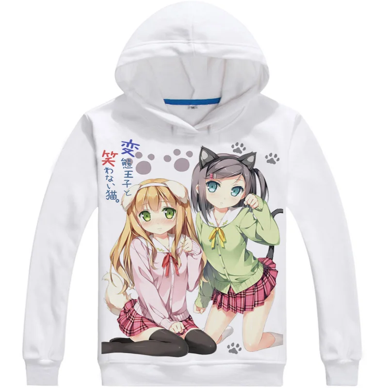 

Женские флисовые толстовки с капюшоном, зимние толстовки с принтом «HENTAI», «Принц и кошка-stony», цукико, цуцукакуши