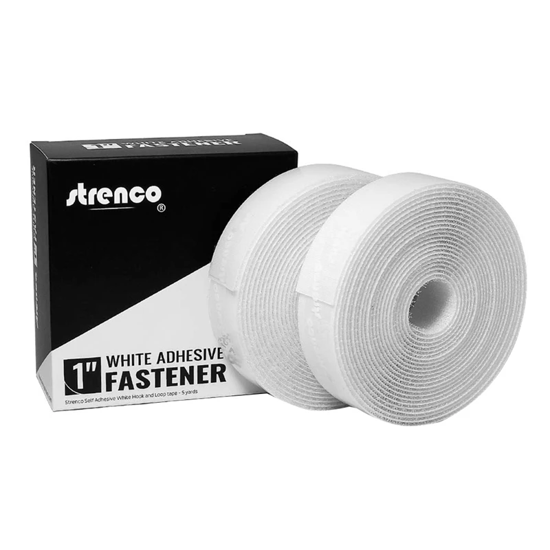 

45M 2 Rolls Household Adhesive Hook and Loop fastener Tape Multifunction Self No Glue velcros Sewing-on strips Magic tape