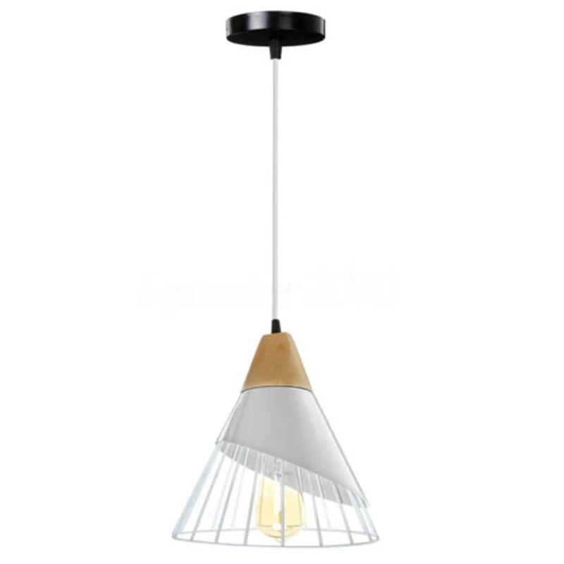 

Black Vintage Nordic Style Iron Pendant Light Lampshade Chandelier E26/27 For Kitchen Bar Decoration