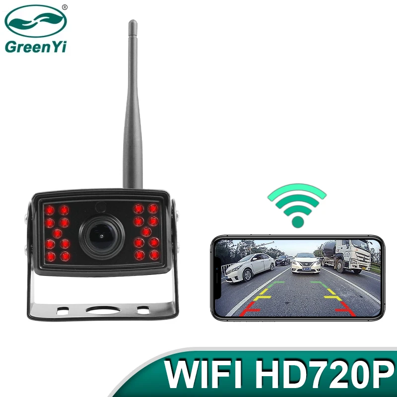 Автомобильный видеорегистратор GreenYi беспроводная камера заднего вида с WiFi HD 720P 170