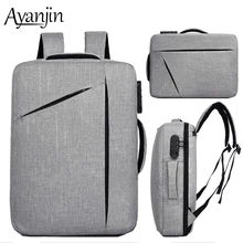 Модная сумка из ткани Оксфорд Противоугонный мужской рюкзак для путешествий 13 15 15,6 дюймов Сумка для ноутбука большая емкость водонепроницаемые сумки для ноутбука
