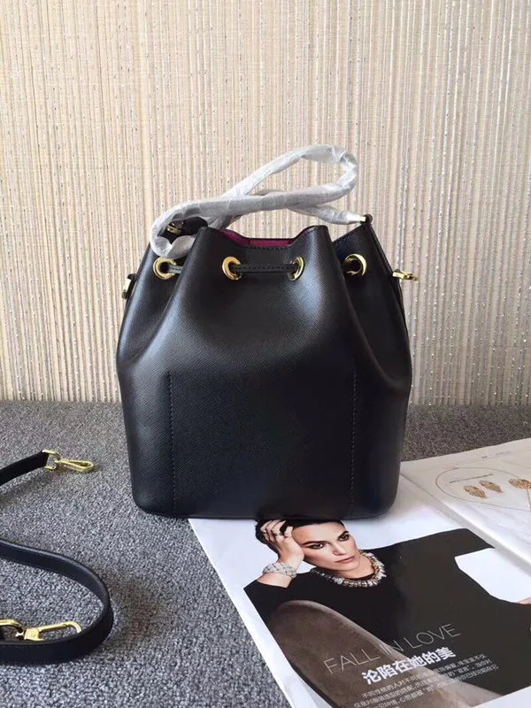 Новейшая Роскошная брендовая классическая сумка ведро из натуральной кожи сумка с одним плечом диагональная Большая вместительная сумка для женщин