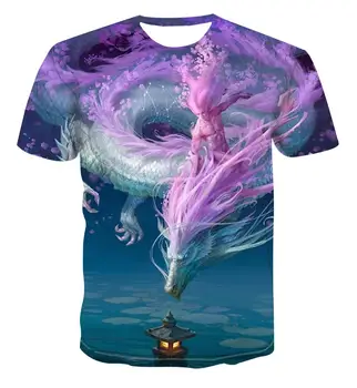 

2020 hot new 3D printing T-shirt creative comic Top Men's short sleeve fashion trend all in one street cool s-6xl