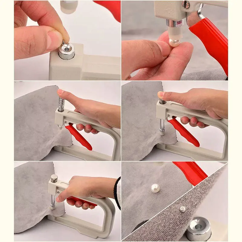Непористый Жемчуг Бисероплетение машина из нержавеющей стали DIY ручное давление Бисероплетение Инструменты