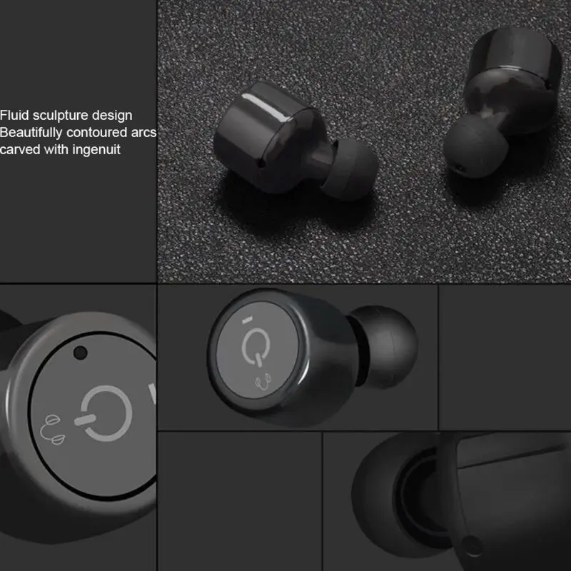 Мини размер Bluetooth наушники в ухо шумоподавление громкой связи беспроводные наушники популярные наушники 5VV