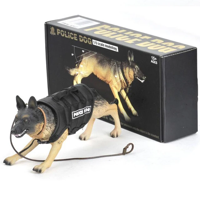 1/6 skala Polizei Hund Deutsch Schäferhund Spielzeug Mini Tierfiguren für  12 zoll Action Figure Zubehör Kind Geschenk Sammlung _ - AliExpress Mobile