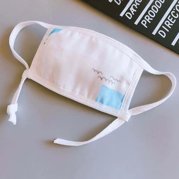 

5Pcs Baby Mouth Mask Adjustable Anti Dust Face Mouth Mask Print Pattern 8 Layers Gauze Cotton Face Mask for 0-12M New M16