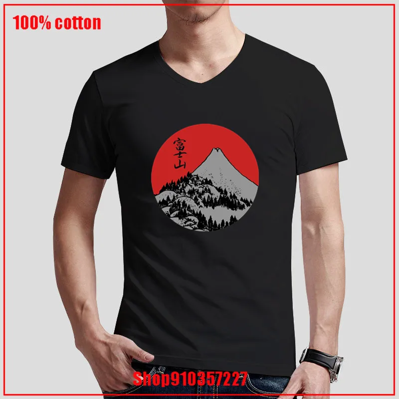 Футболка с v-образным вырезом Red Dawn Fuji 2020 летние блузки Топы короткими рукавами