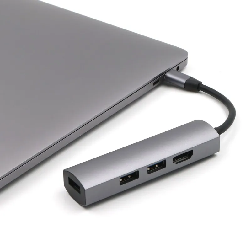 Концентратор тип-c к HDMI USB 3,0 4K металлический конвертер Кабель-адаптер шнур аксессуары для мобильного телефона компьютера