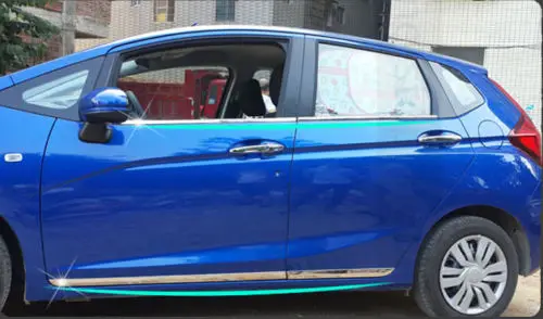Нержавеющая сталь боковой корпус формовочная отделка хром для Honda FIT JAZZ