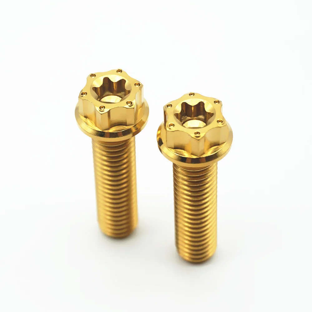 Титановые болты M8 x 20 25 мм Torx фланец Ti винты крепеж для мотоцикла титановые винты Ti крепеж