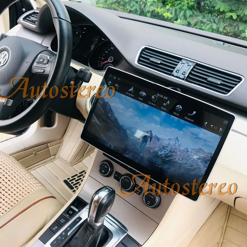 Universal 12.8 pulgadas Tesla Style 2 Din Android 9.0 Radio estéreo para  coche 4G RAM 64G ROM pantalla táctil coche GPS navegación principal unidad