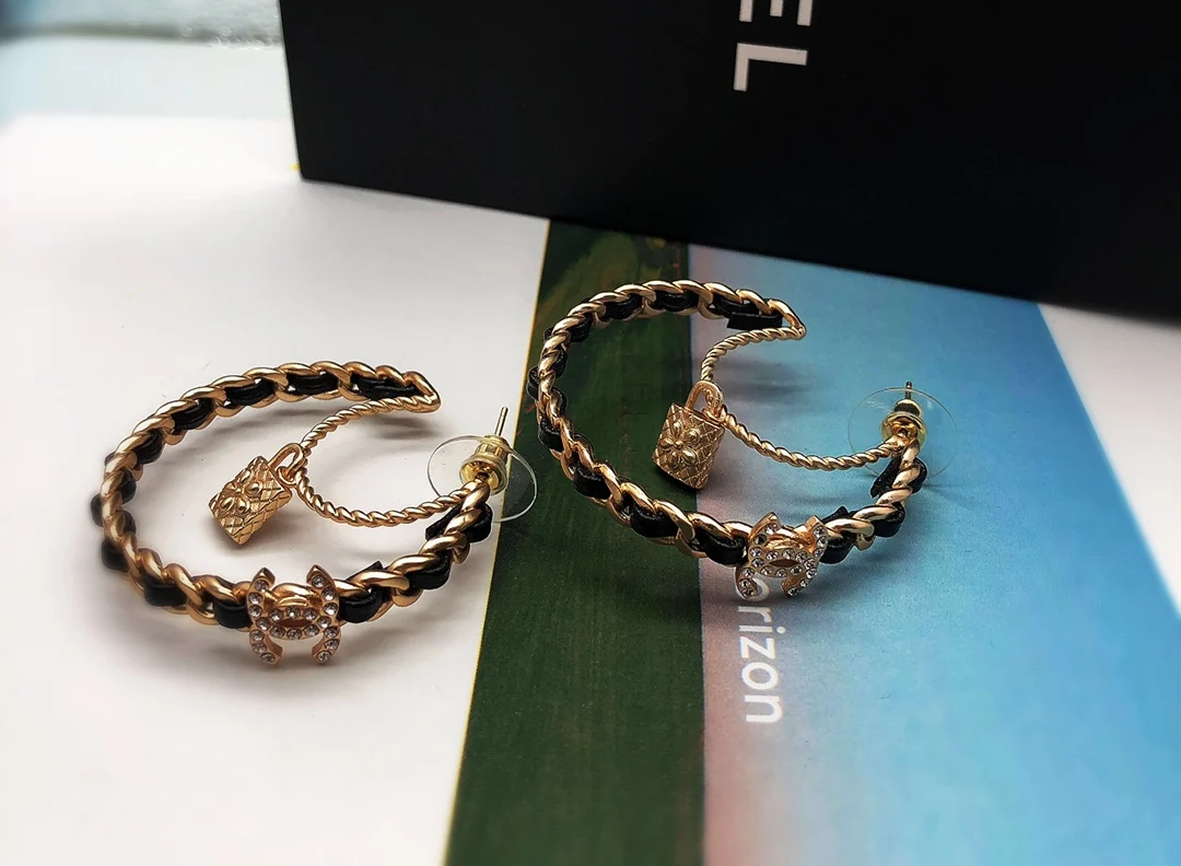 Ретро Красный цветок кристалл круглый кулон кисточкой уха клип aretes de mujer модеран - Окраска металла: Синий