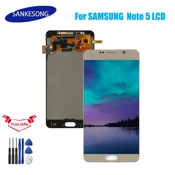 

For Samsung Galaxy Note 5 N920 N920F N920A LCD touch screen digitizer assembly for Samsung Note 5 display