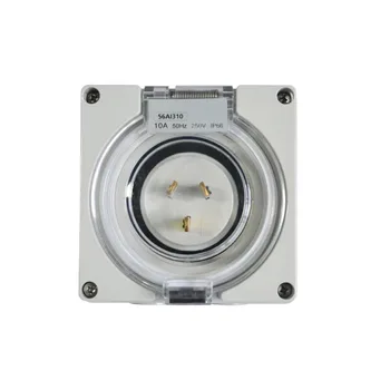 

Australian Standard IP67 Outdoor Industrial Waterproof Plug Wall Power Socket BOX With Cover 10A/15A 250V AU Plug