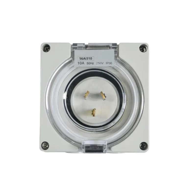 Industrial à Prova Tomada de Parede Caixa com Capa Ip67 ao ar Padrão Australiano Livre Água 10a 250 v au Plug Dip67