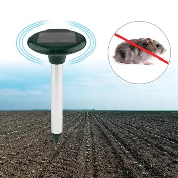 

Solar Powered Energy Mouse Animal Repeller Ultrasonic Expulsion Device Mole Snake Mouse Pest Reject For Garden Yard